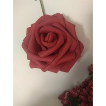 Цветы из фоамирана на проволоке 7 см цв. бордовый, цена за 1 шт